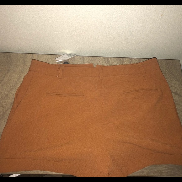 Forever 21 cognac linen shorts. True to size - Picture 2 of 2